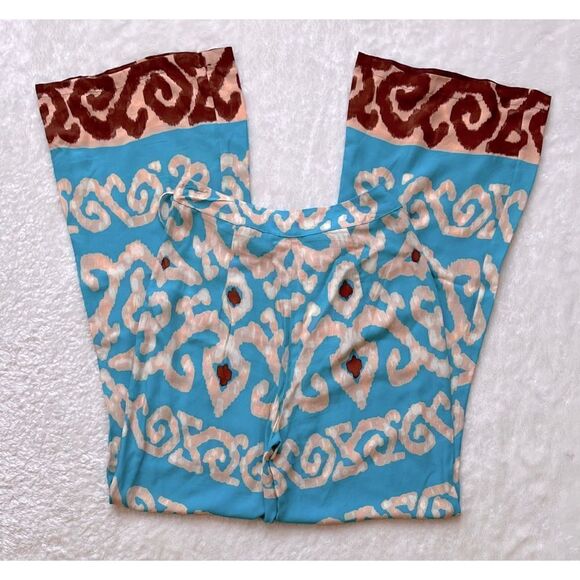 NWT Zara High Waisted Straight Leg Flexible Full Length Printed Trousers, XS - Picture 14 of 15